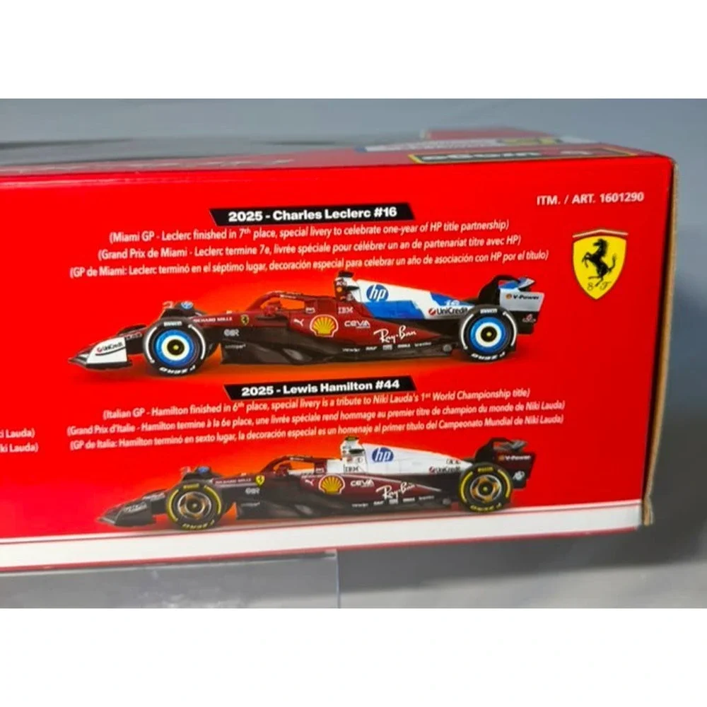 Bburago 1/43 Scale Ferrari Formula Racing Set – SF-25 Charles Leclerc & Lewis H